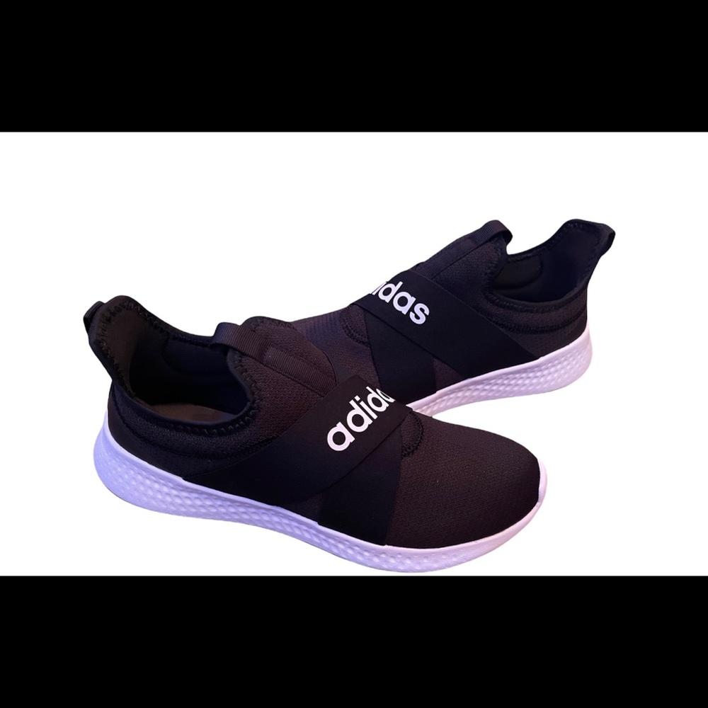 ADIDAS WOMENS PUREMOTION ADAPT SLIP-ON SNEAKER - BLACK